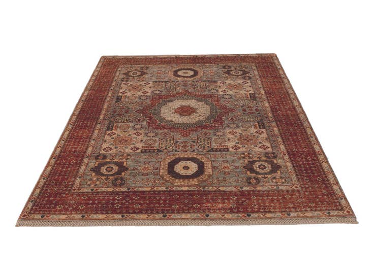 Detail image of 5' 1 x 6' 8 Hand Knotted Mamluk Ziegler Rug