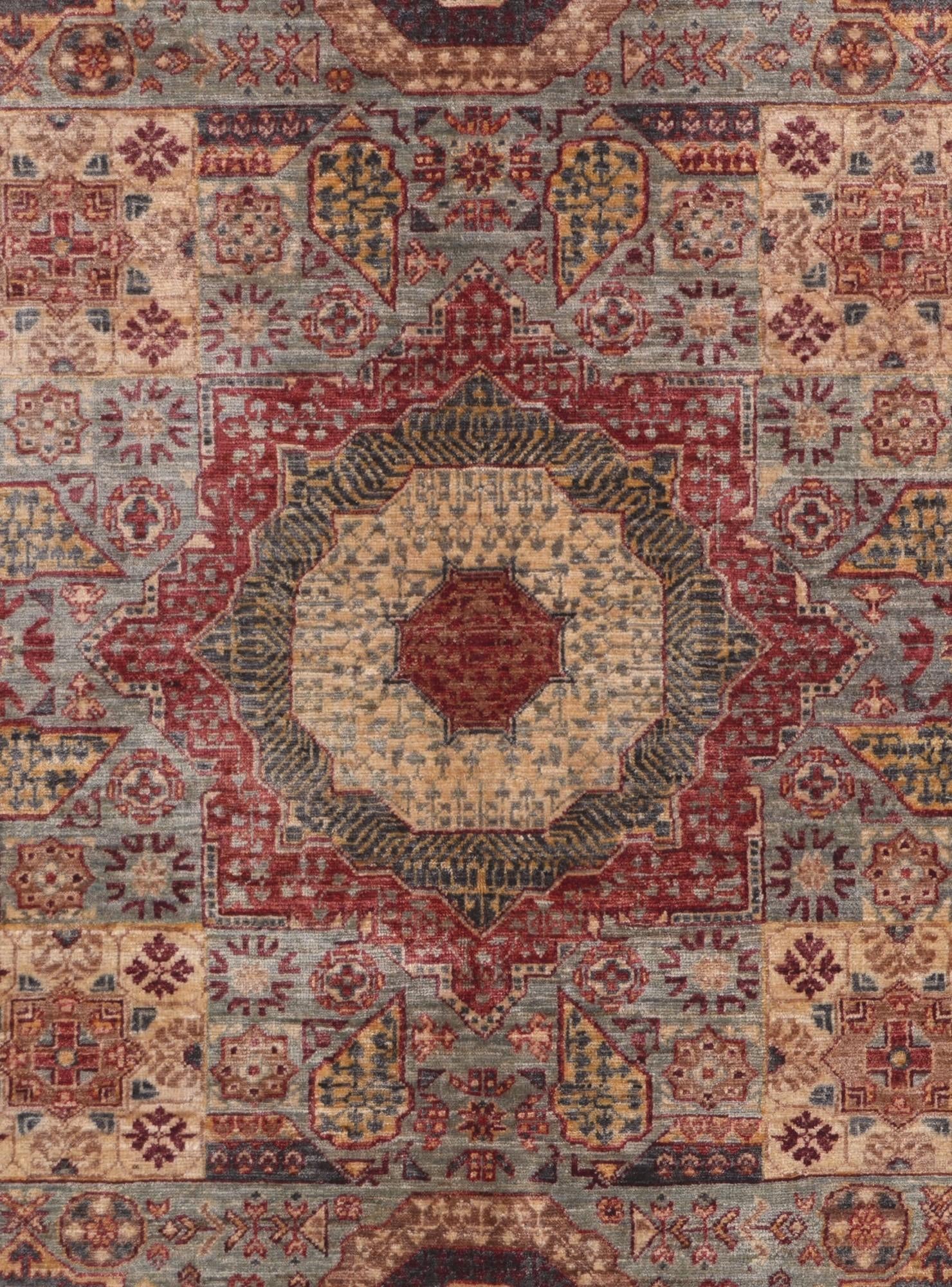 5' 1 x 6' 8 Hand Knotted Mamluk Ziegler Rug