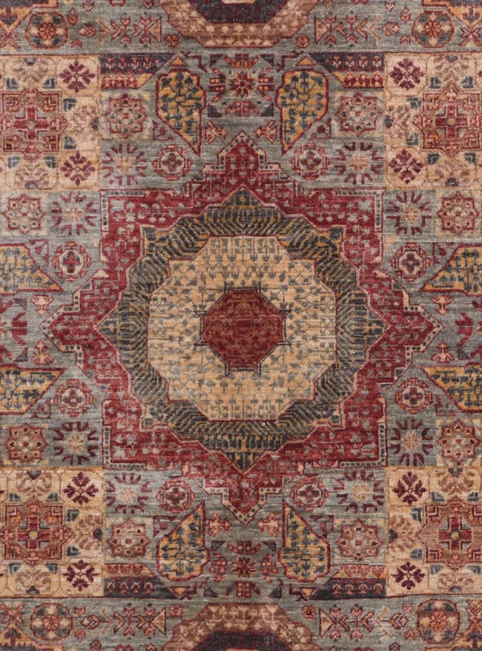 Detail image of 5' 1 x 6' 8 Hand Knotted Mamluk Ziegler Rug