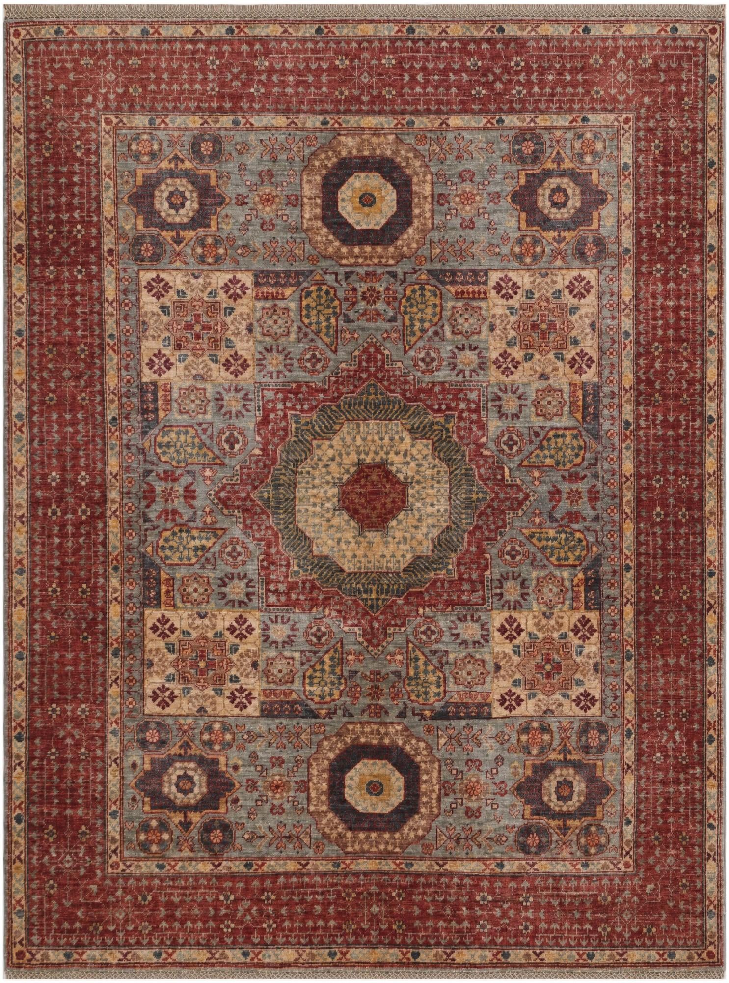 5' 1 x 6' 8 Hand Knotted Mamluk Ziegler Rug