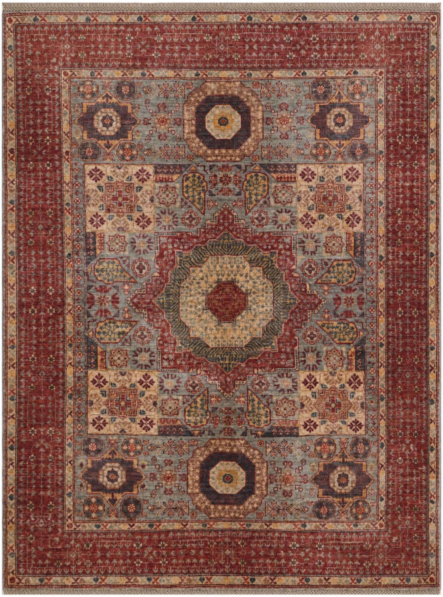 5' 1 x 6' 8 Hand Knotted Mamluk Ziegler Rug