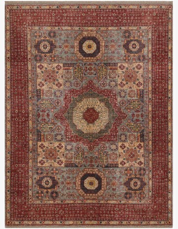 5' 1 x 6' 8 Hand Knotted Mamluk Ziegler Rug