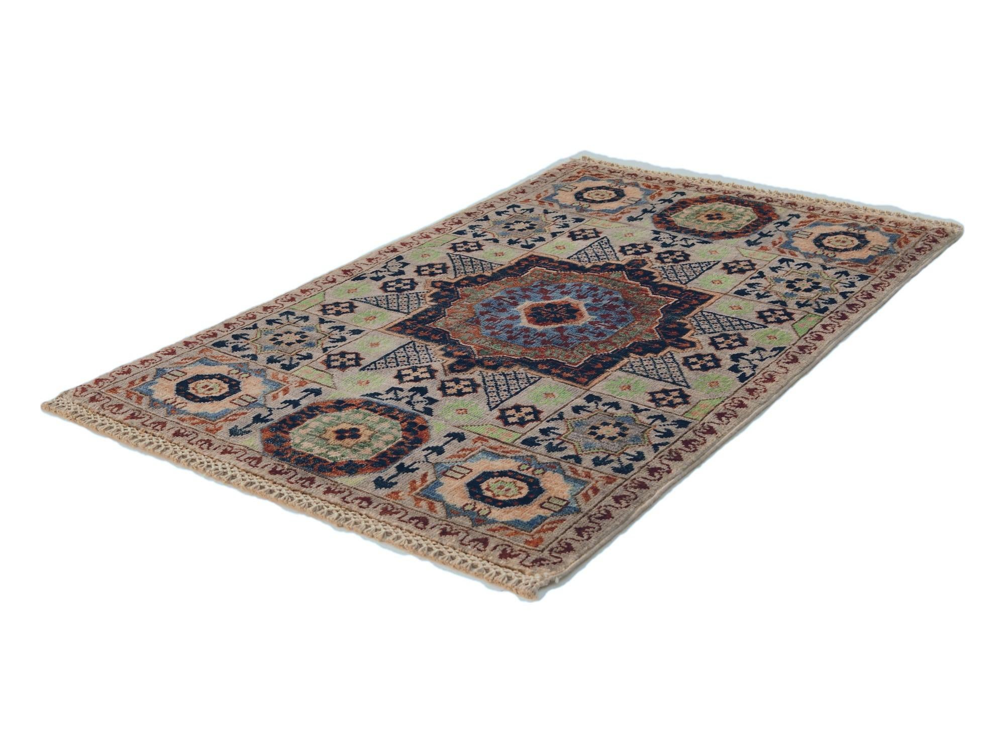2' x 3' 2 Hand Knotted Mamluk Ziegler Rug