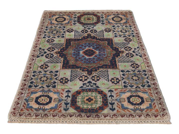 2' x 3' 2 Hand Knotted Mamluk Ziegler Rug