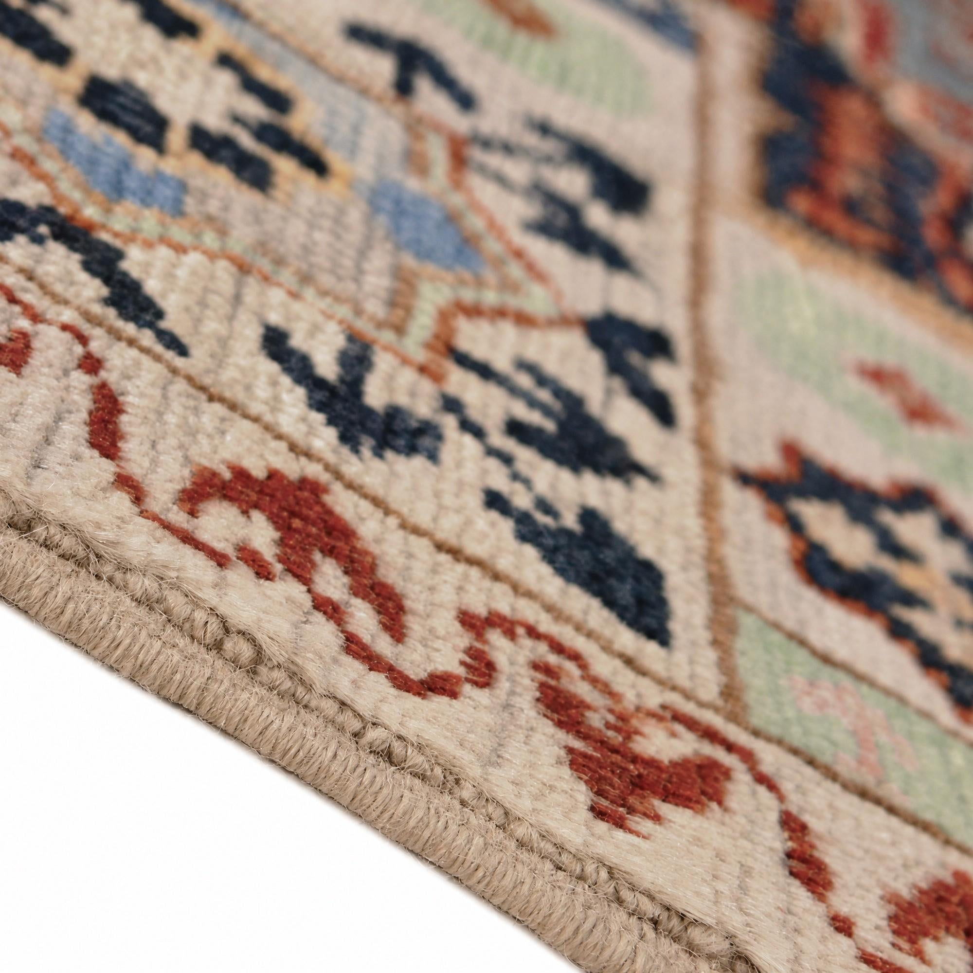 60cm x 95cm Hand Knotted Mamluk Ziegler Rug