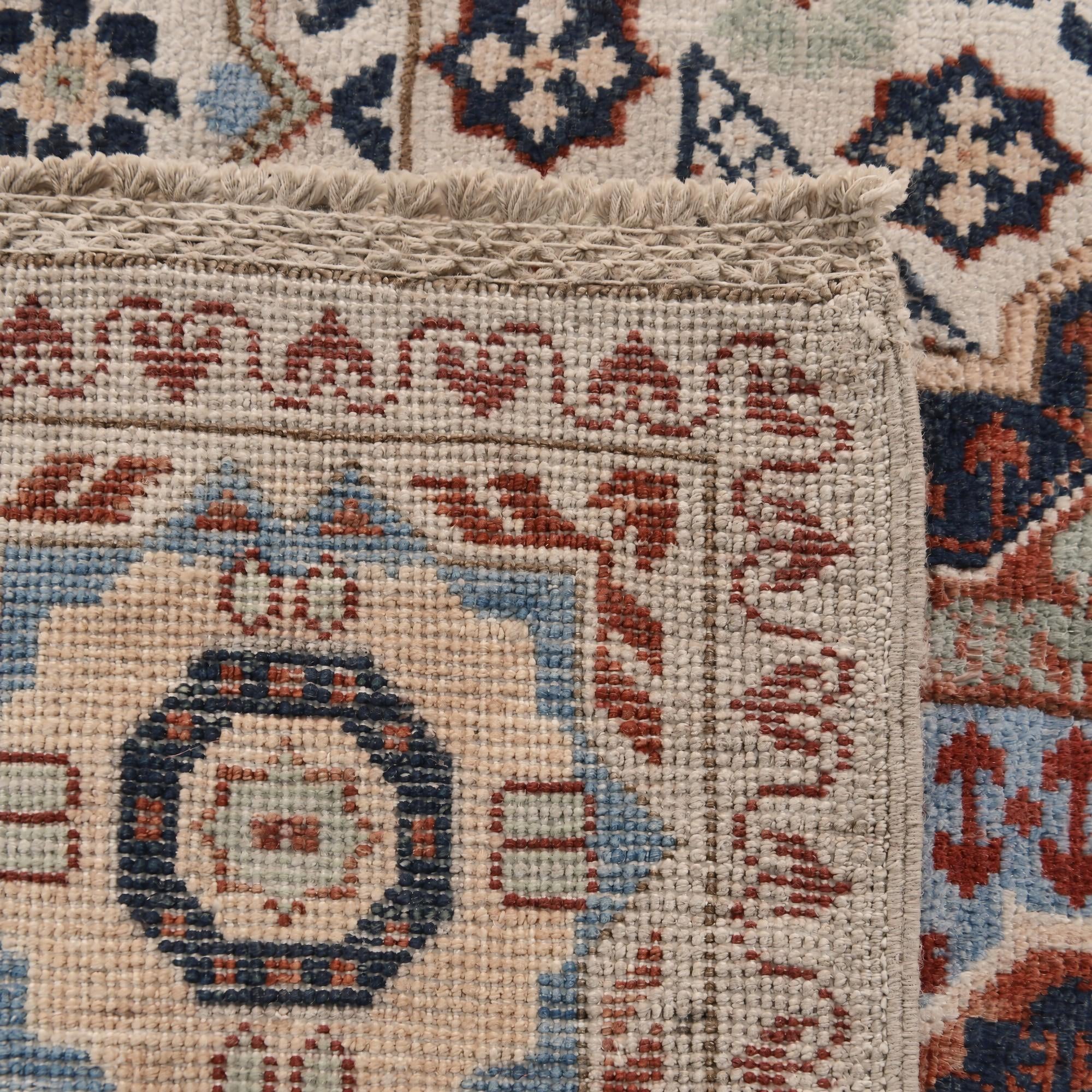 60cm x 95cm Hand Knotted Mamluk Ziegler Rug