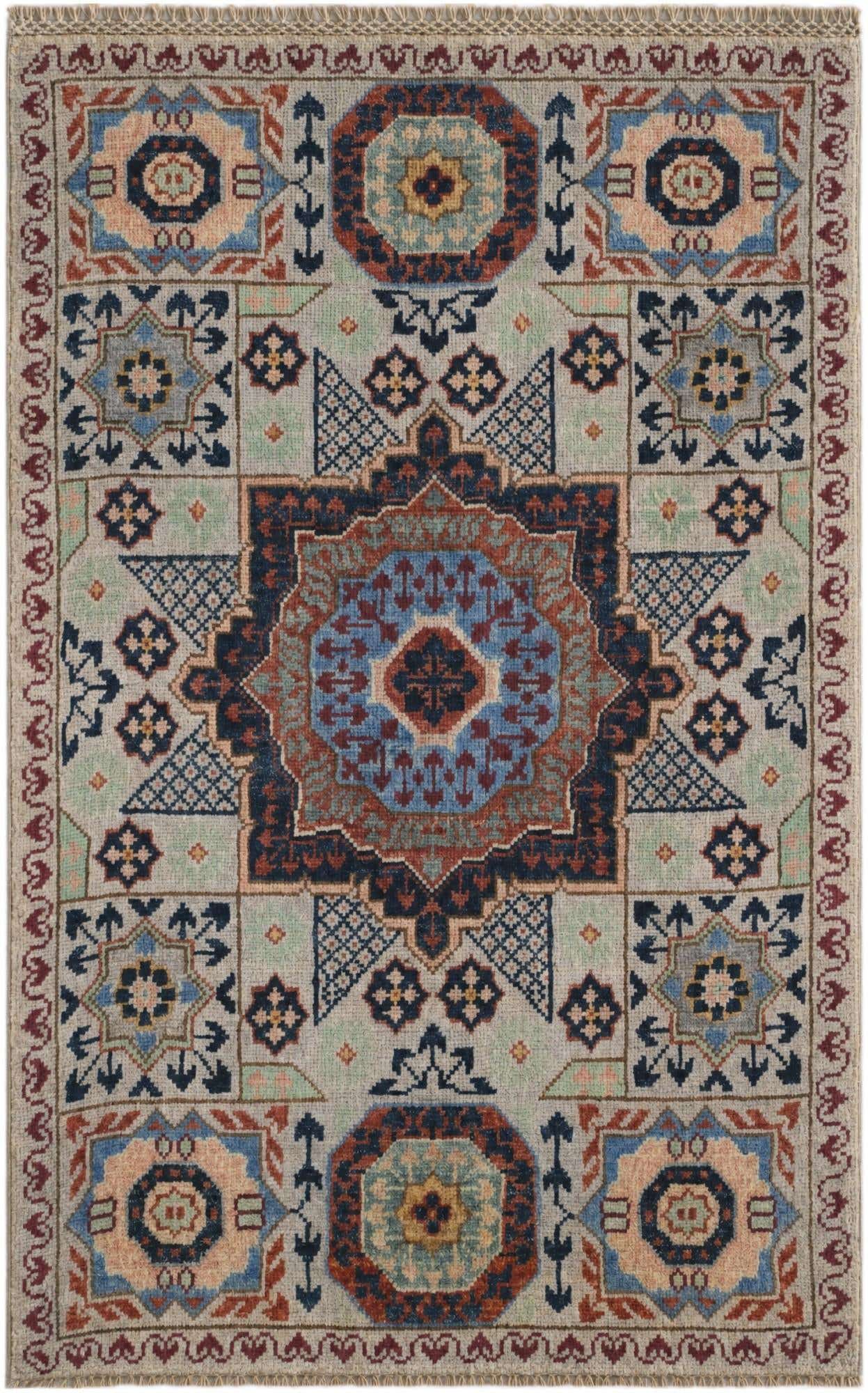 2' x 3' 2 Hand Knotted Mamluk Ziegler Rug