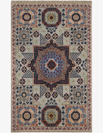 2' x 3' 2 Hand Knotted Mamluk Ziegler Rug