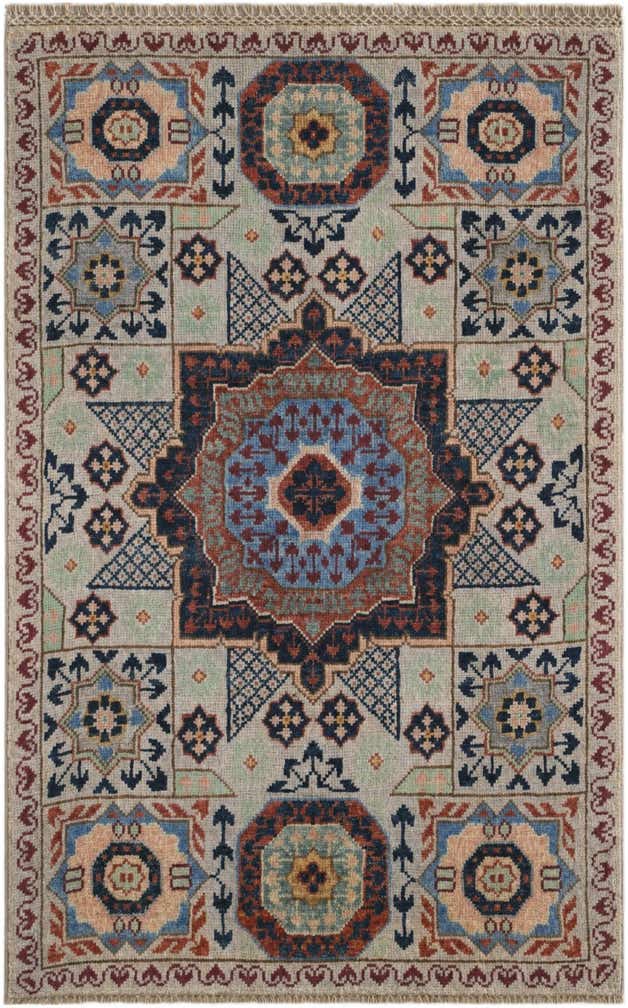 2' x 3' 2 Hand Knotted Mamluk Ziegler Rug