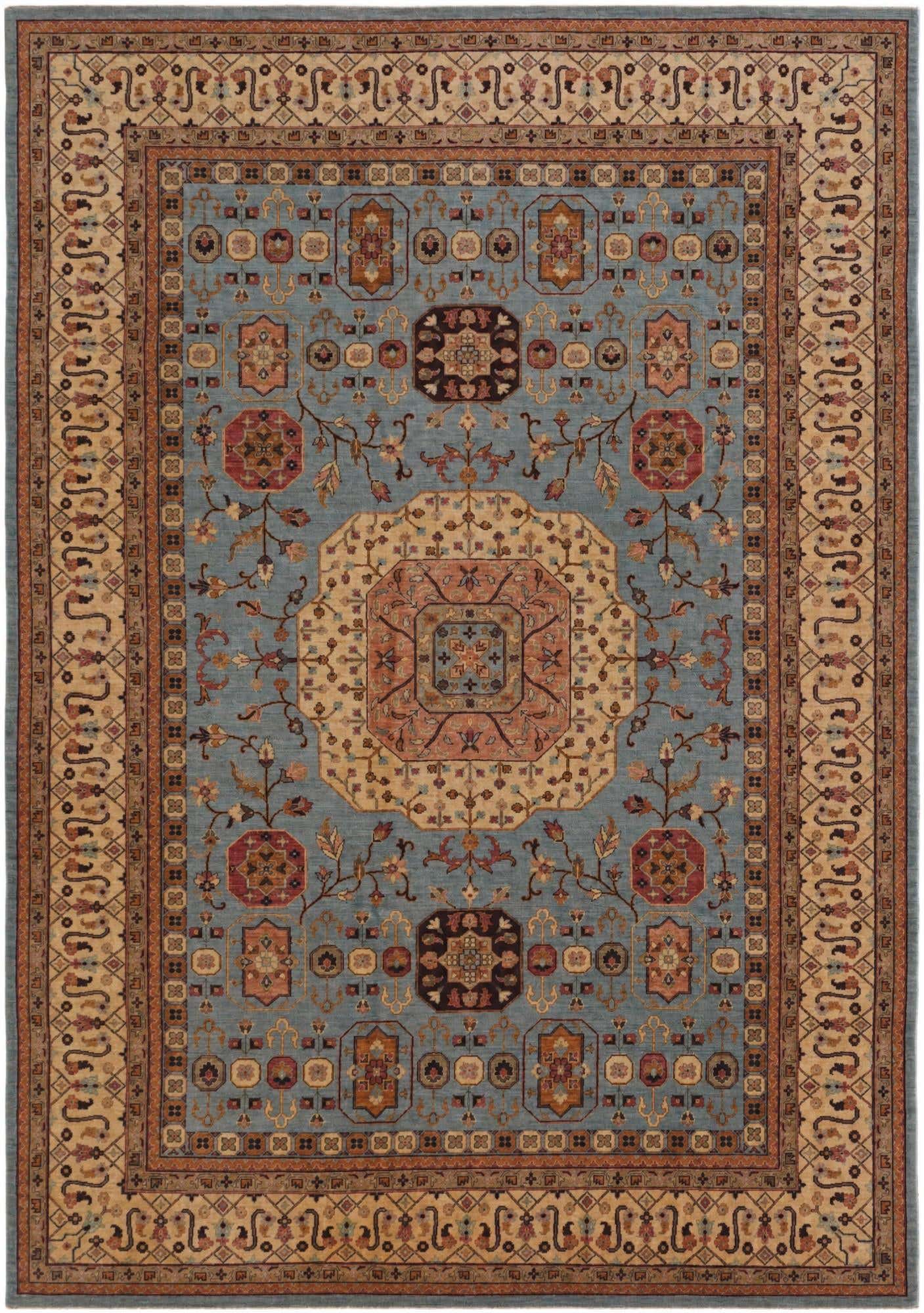 8' 2 x 11' 7 Hand Knotted Mamluk Ziegler Rug