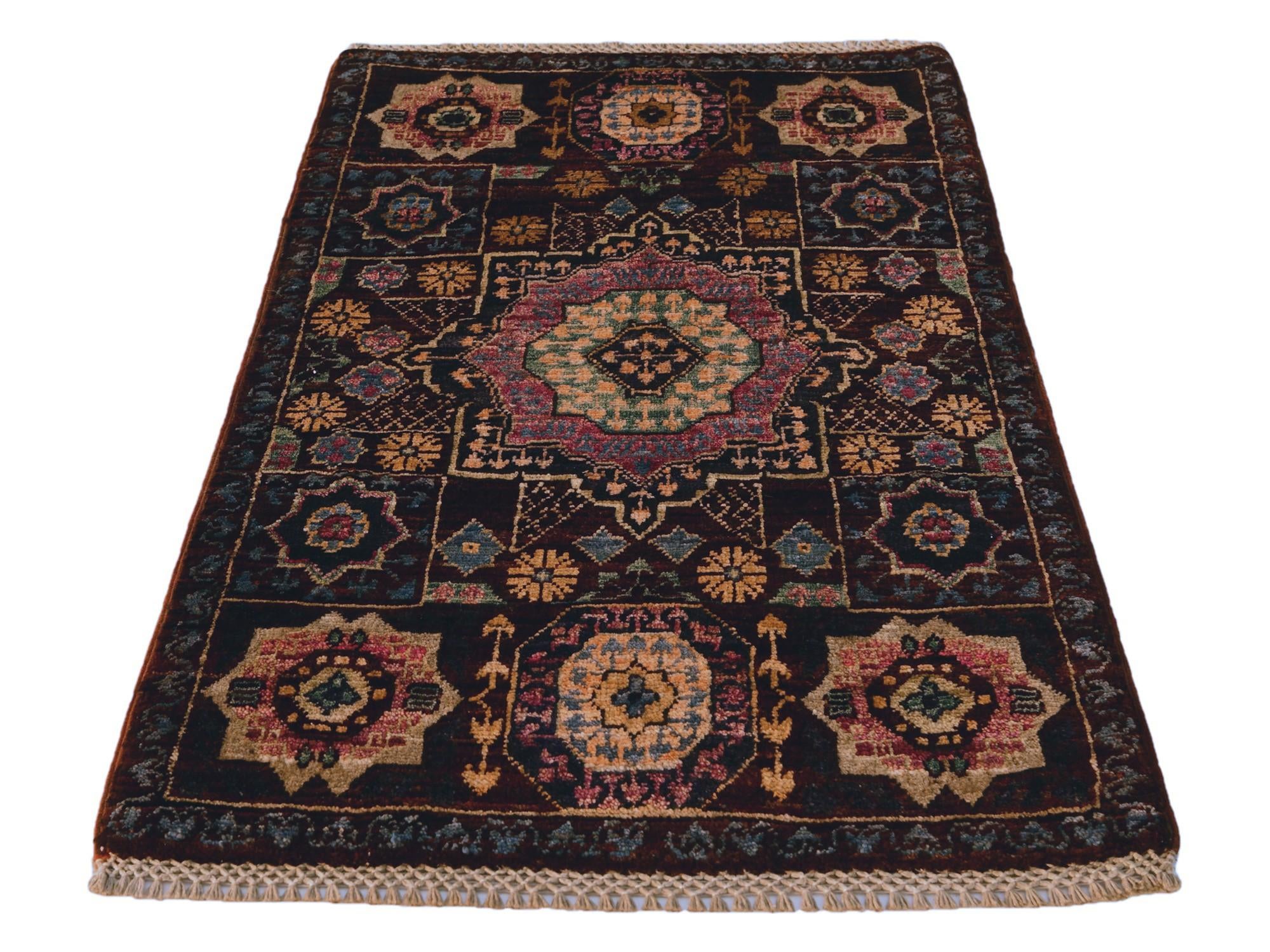 2' x 3' 2 Hand Knotted Mamluk Ziegler Rug