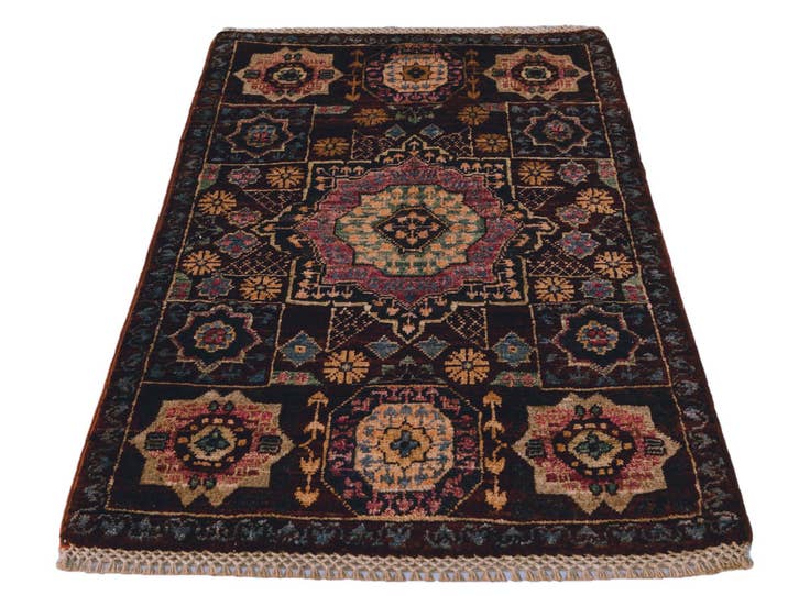 Detail image of 2' x 3' 2 Hand Knotted Mamluk Ziegler Rug