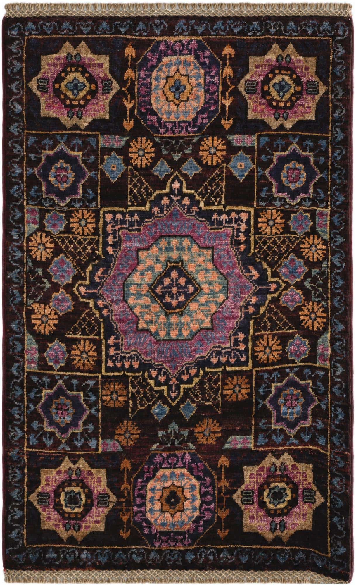2' x 3' 2 Hand Knotted Mamluk Ziegler Rug