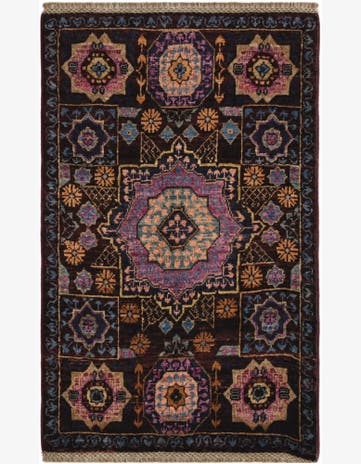 2' x 3' 2 Hand Knotted Mamluk Ziegler Rug