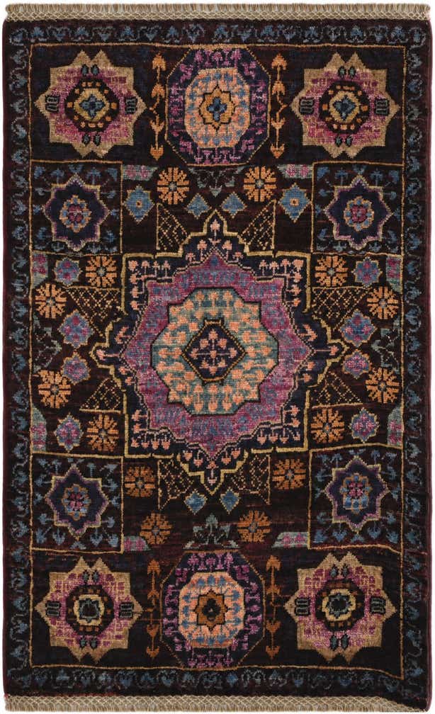 2' x 3' 2 Hand Knotted Mamluk Ziegler Rug