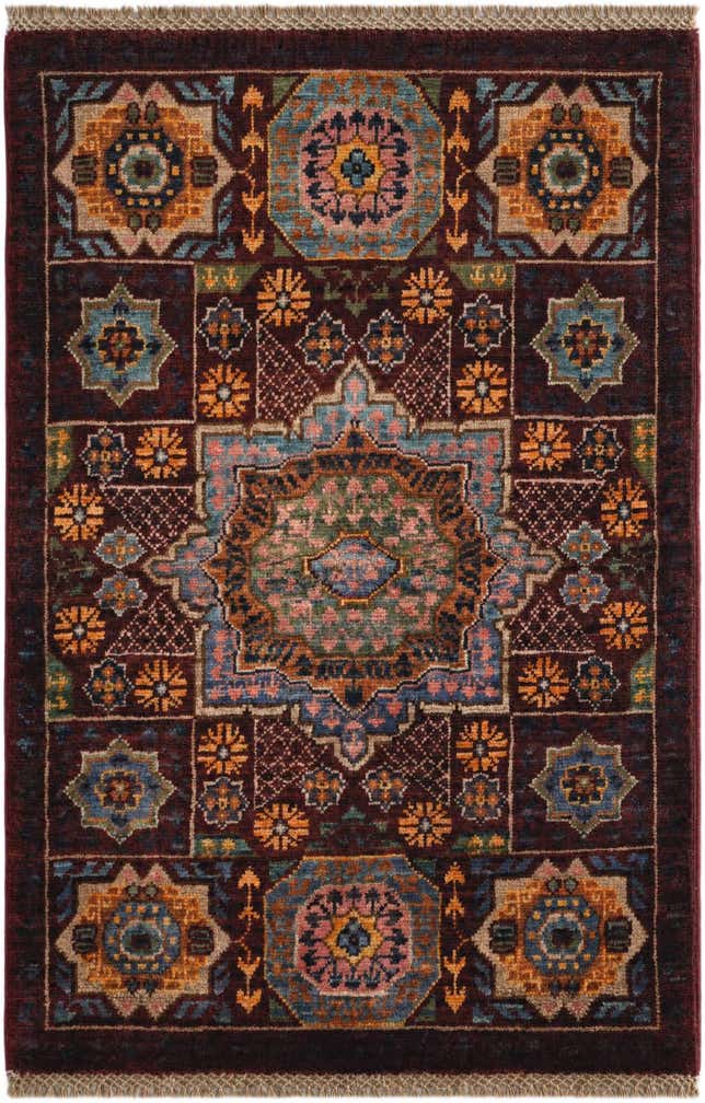 2' x 3' 2 Hand Knotted Mamluk Ziegler Rug