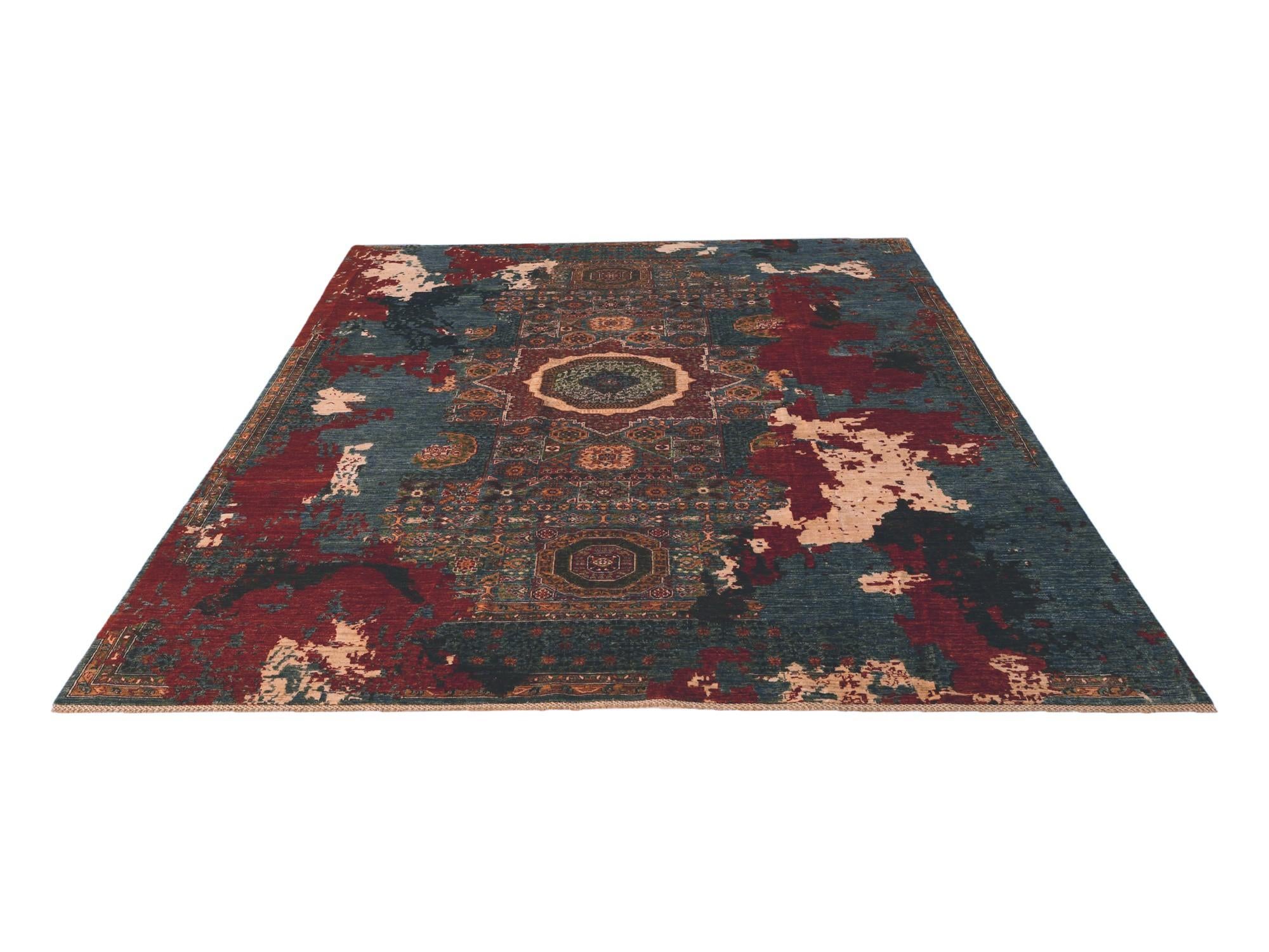 8' 4 x 11' 5 Hand Knotted Mamluk Ziegler Rug