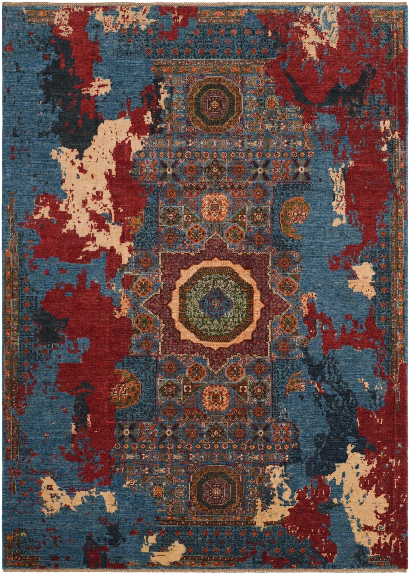 8' 4 x 11' 5 Hand Knotted Mamluk Ziegler Rug