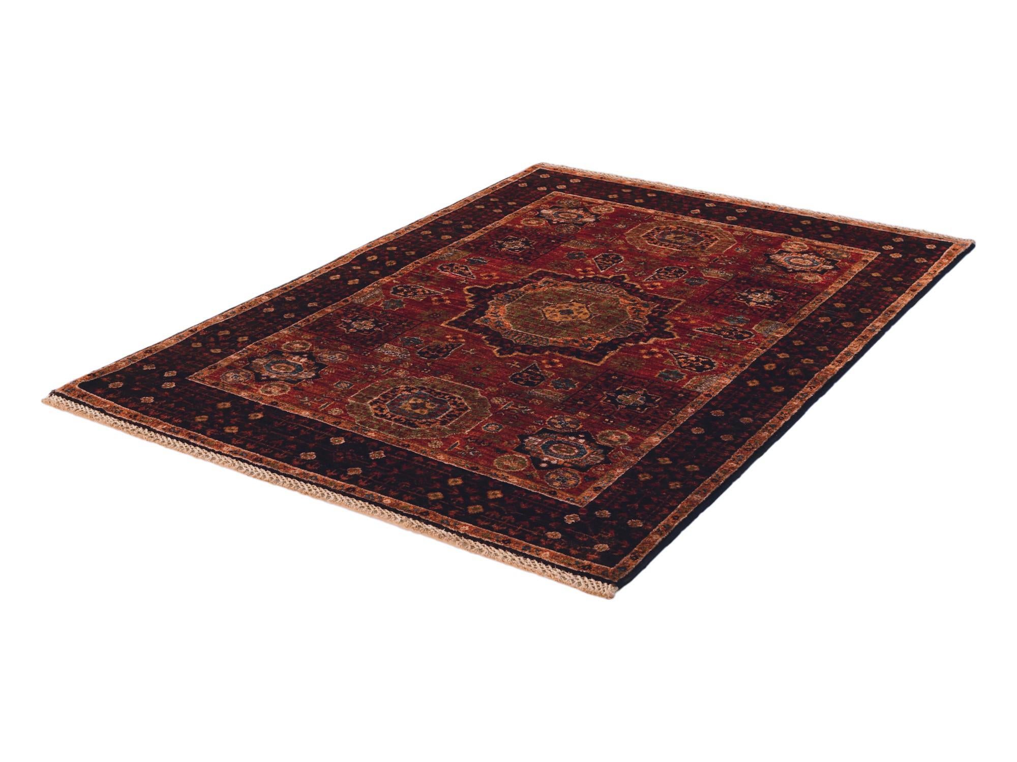 3' 4 x 4' 9 Hand Knotted Mamluk Ziegler Rug