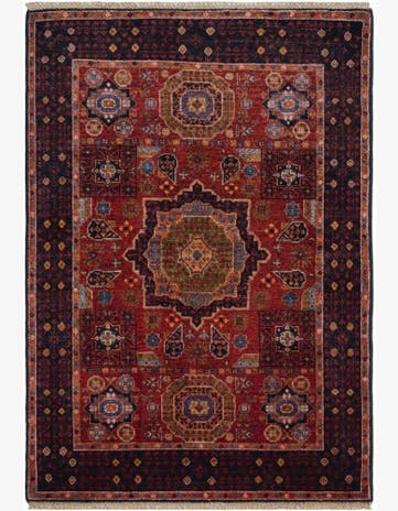 3' 4 x 4' 9 Hand Knotted Mamluk Ziegler Rug