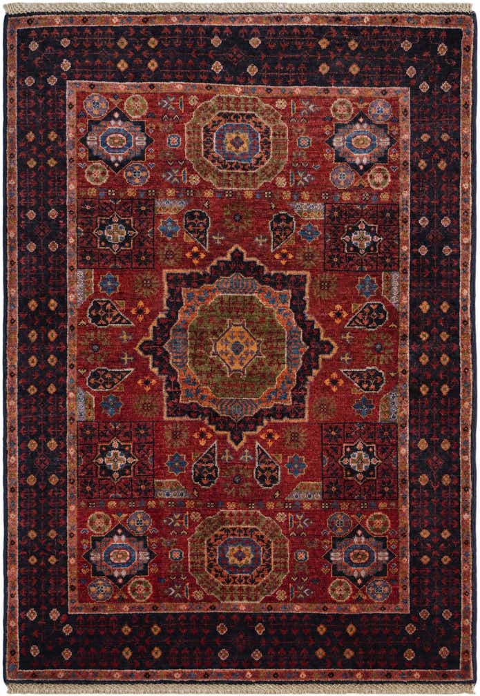 3' 4 x 4' 9 Hand Knotted Mamluk Ziegler Rug