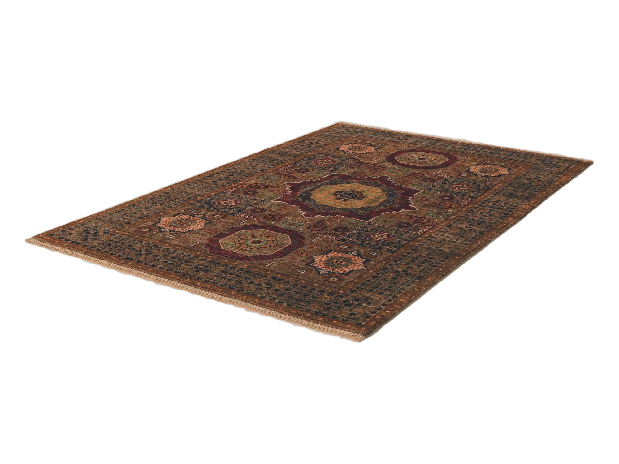 4' 1 x 6' Hand Knotted Mamluk Ziegler Rug