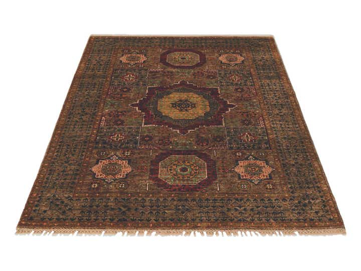 4' 1 x 6' Hand Knotted Mamluk Ziegler Rug