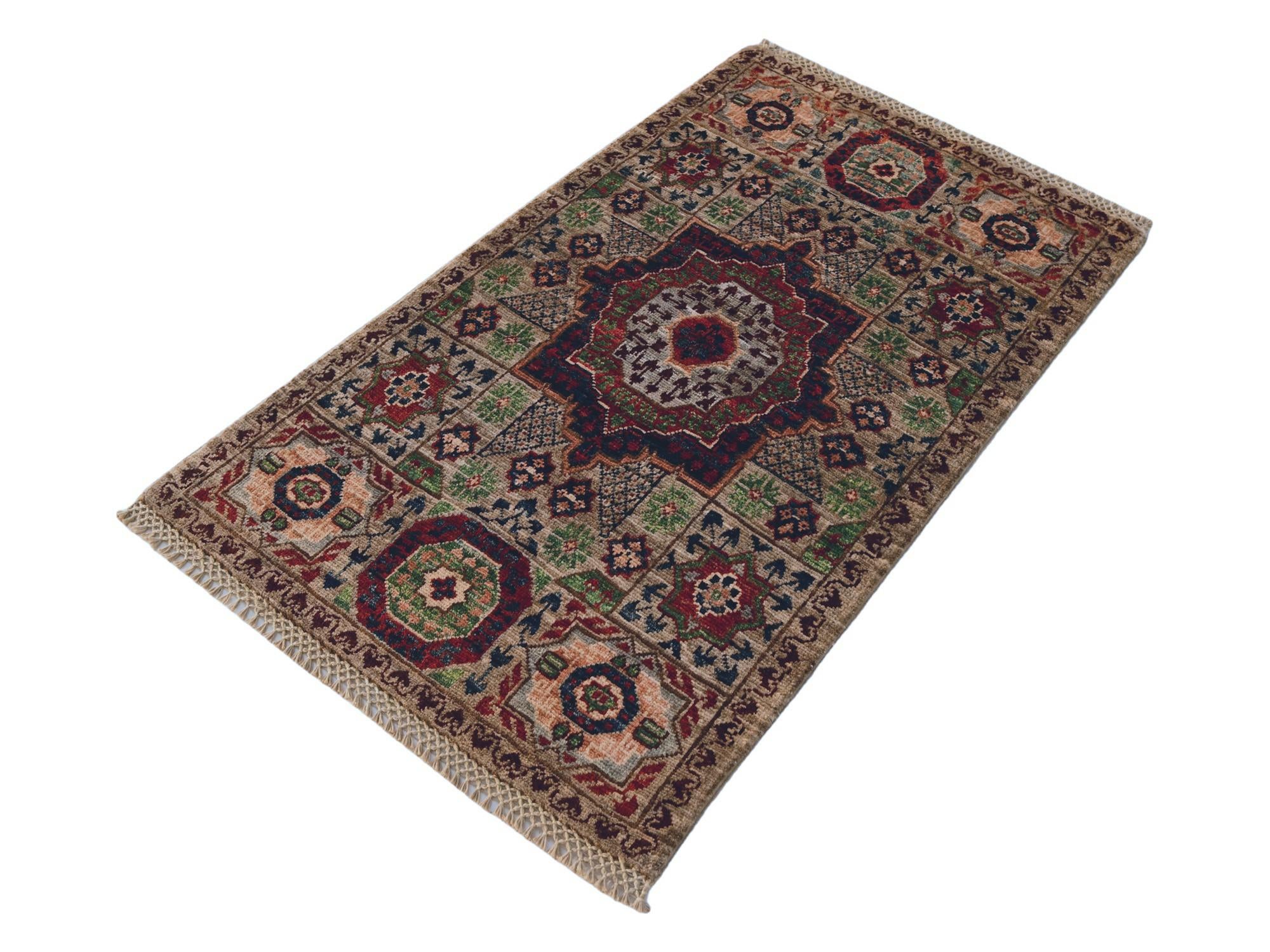 1' 11 x 3' 1 Hand Knotted Mamluk Ziegler Rug