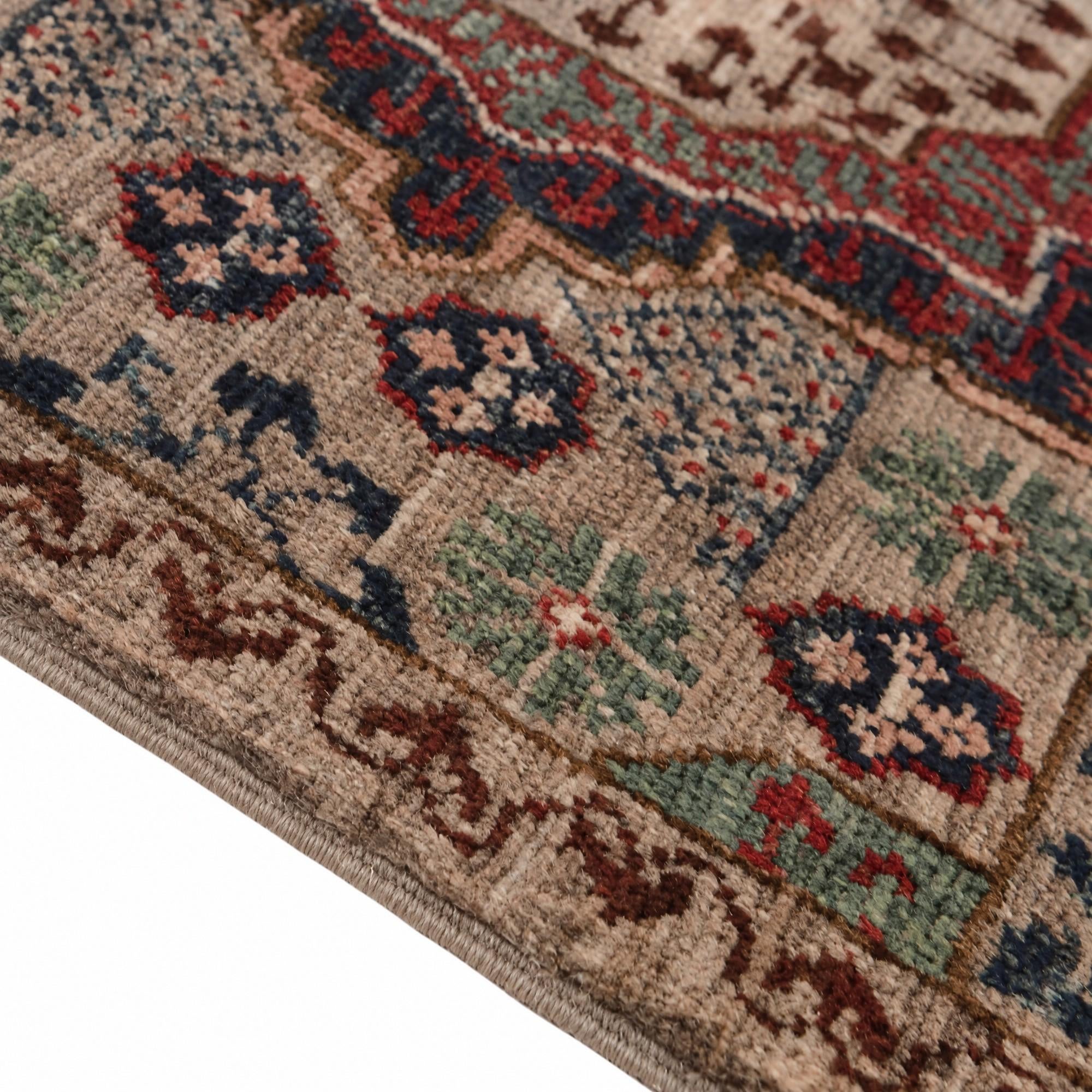 60cm x 95cm Hand Knotted Mamluk Ziegler Rug