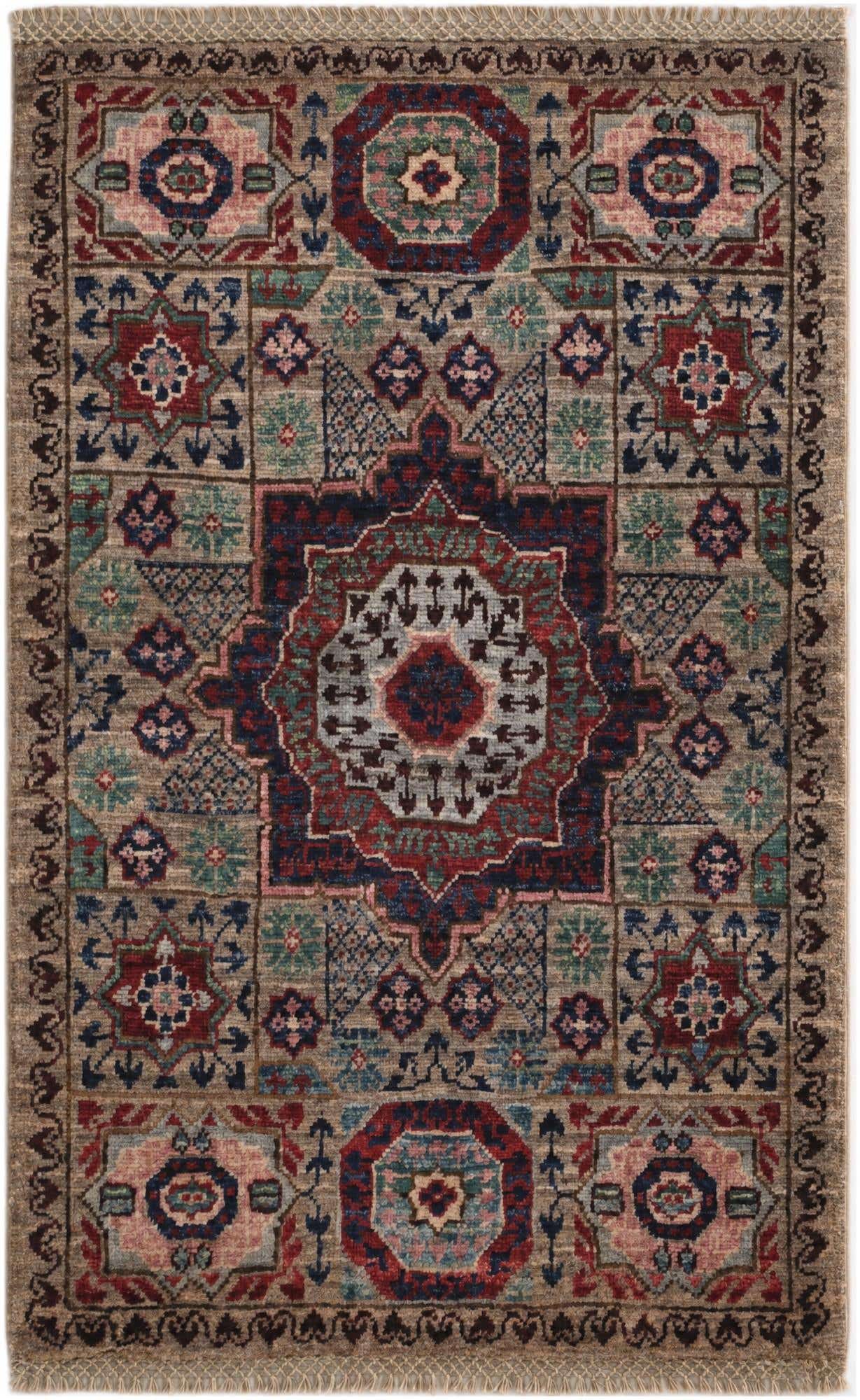 1' 11 x 3' 1 Hand Knotted Mamluk Ziegler Rug