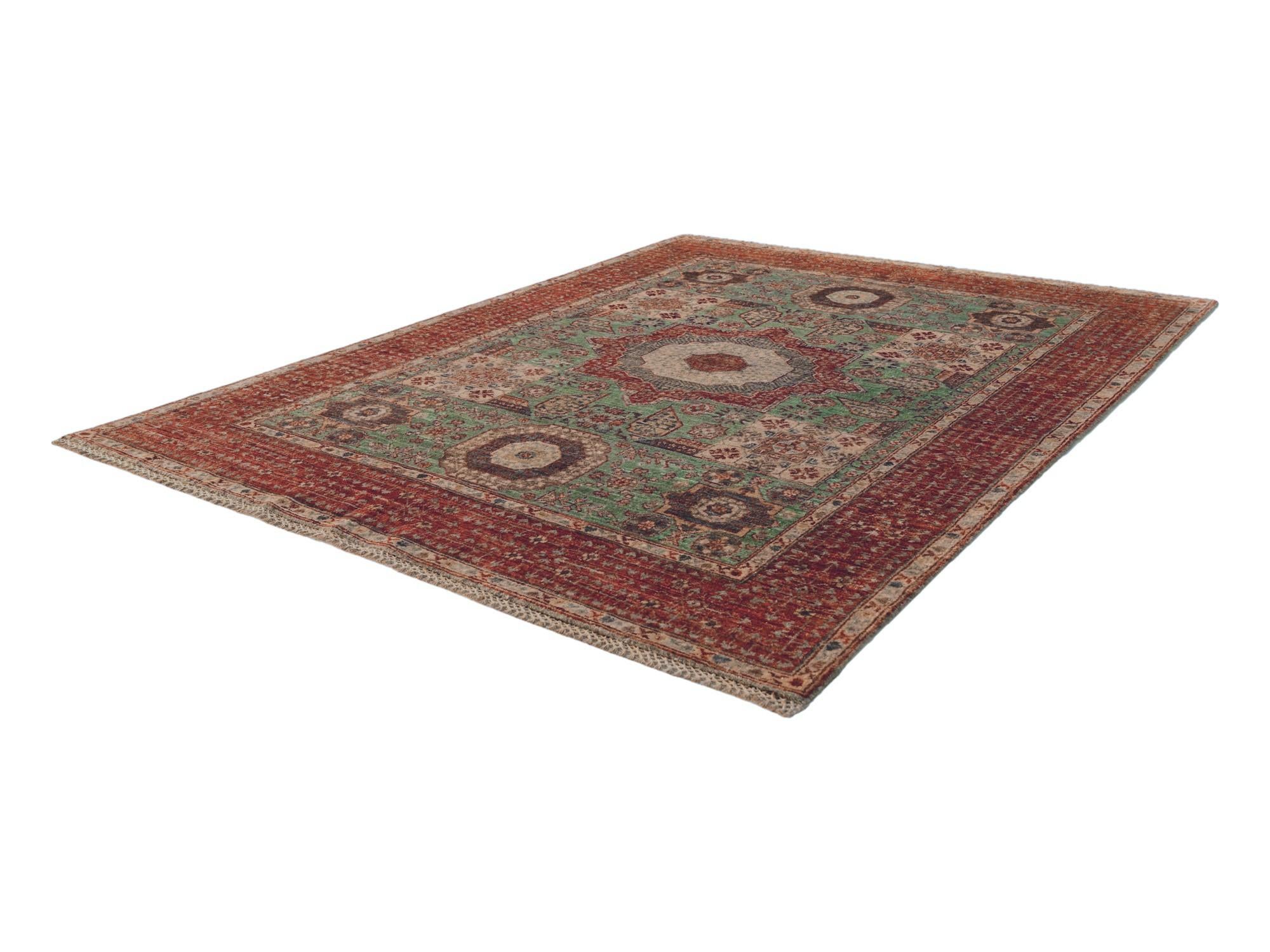 5' 1 x 6' 9 Hand Knotted Mamluk Ziegler Rug