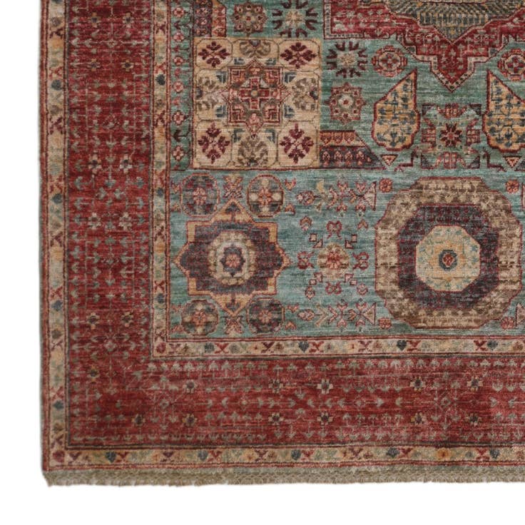 Detail image of 5' 1 x 6' 9 Hand Knotted Mamluk Ziegler Rug