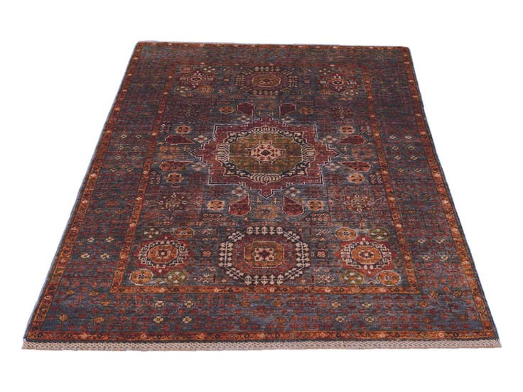 Detail image of 3' 4 x 4' 11 Hand Knotted Mamluk Ziegler Rug