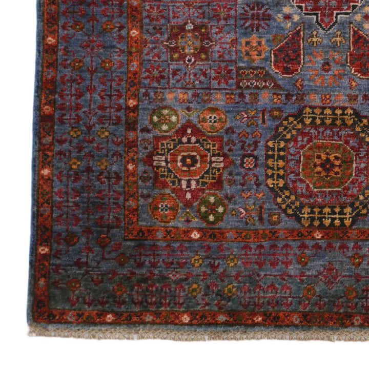 3' 4 x 4' 11 Hand Knotted Mamluk Ziegler Rug