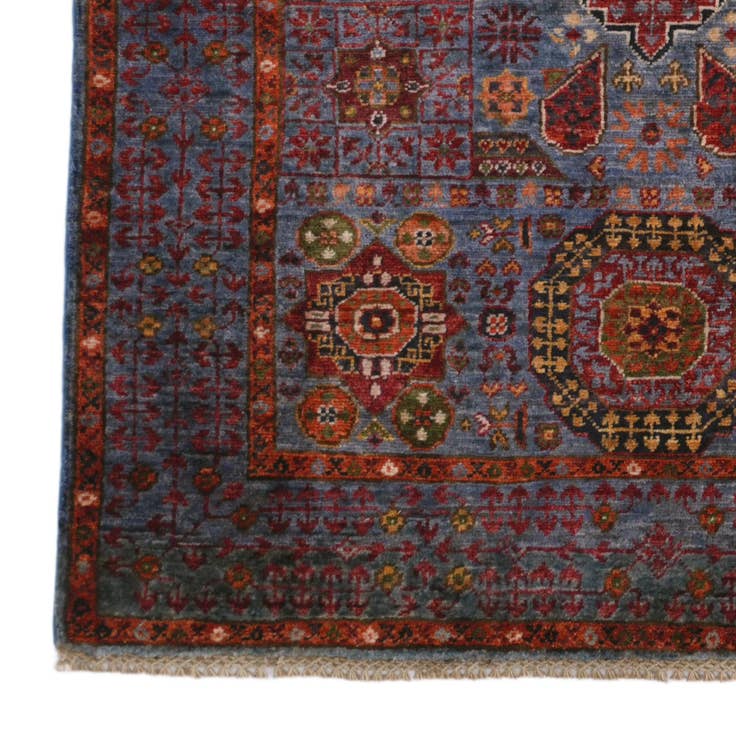 Detail image of 3' 4 x 4' 11 Hand Knotted Mamluk Ziegler Rug
