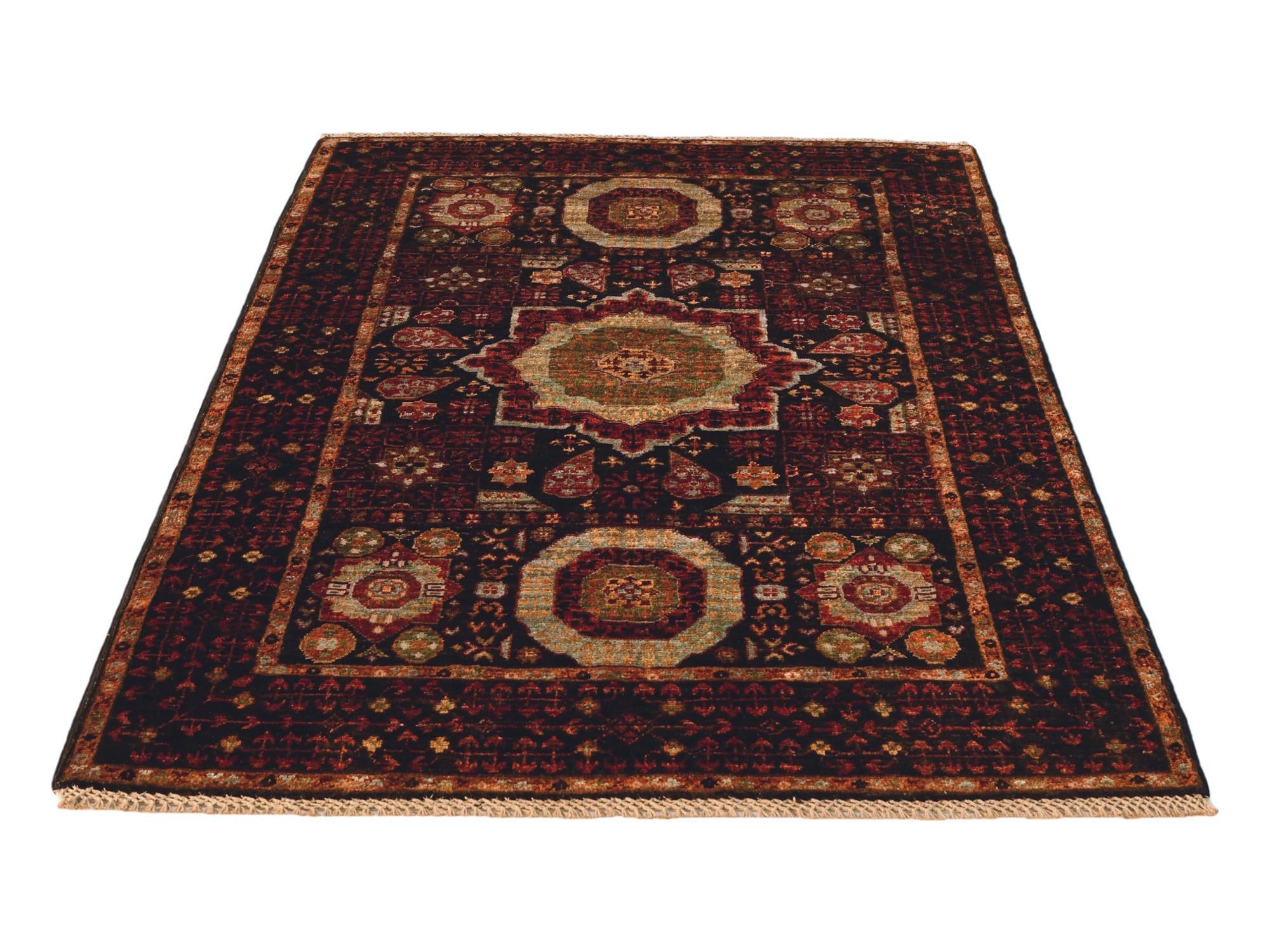 3' 6 x 5' Hand Knotted Mamluk Ziegler Rug
