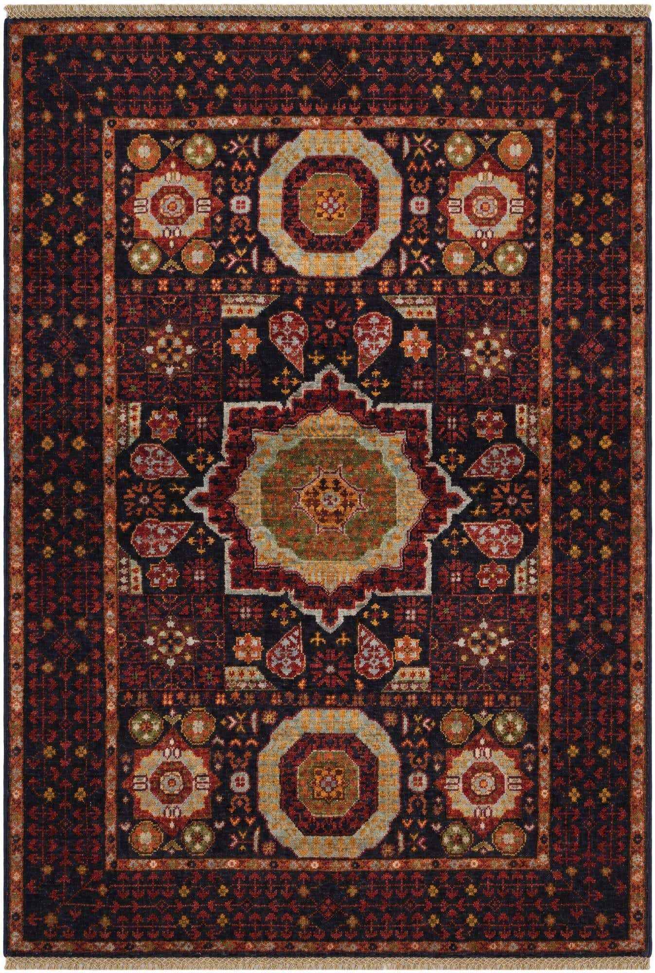 3' 6 x 5' Hand Knotted Mamluk Ziegler Rug