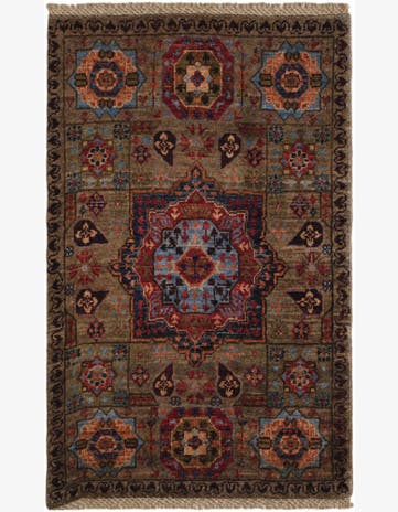 2' x 3' 3 Hand Knotted Mamluk Ziegler Rug