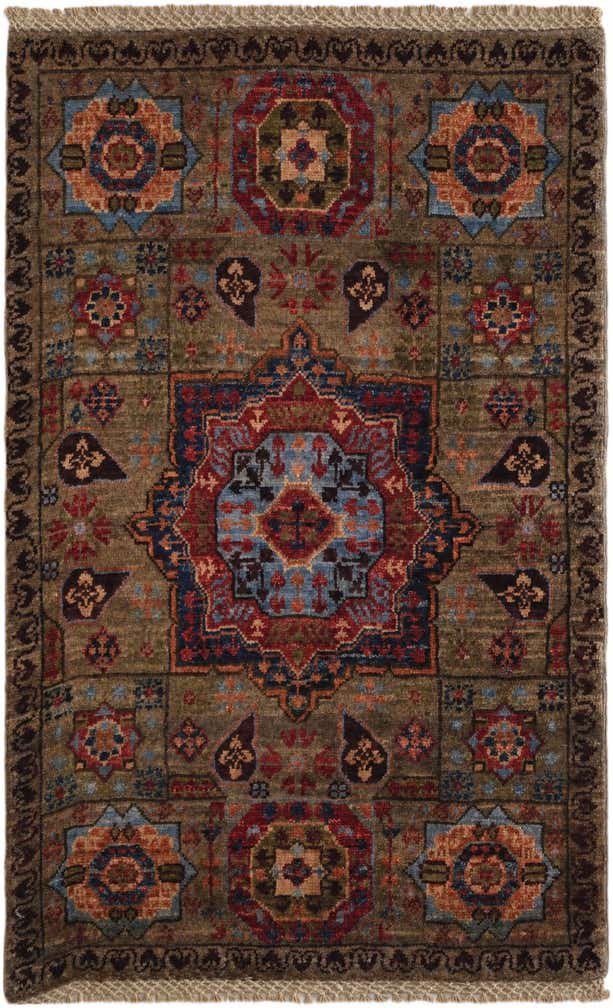 2' x 3' 3 Hand Knotted Mamluk Ziegler Rug