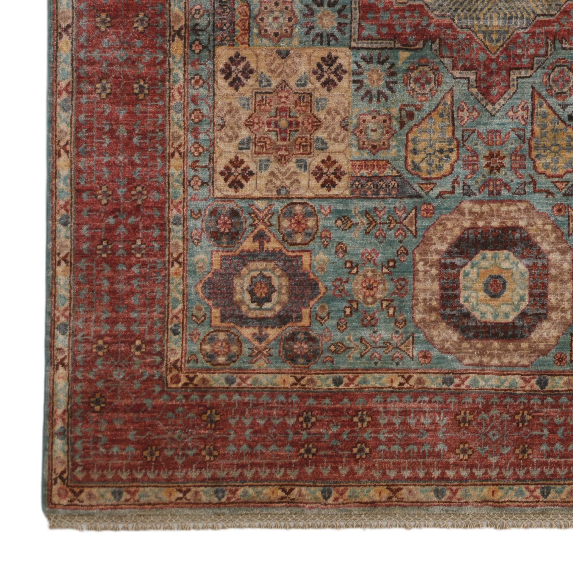 5' 1 x 6' 10 Hand Knotted Mamluk Ziegler Rug