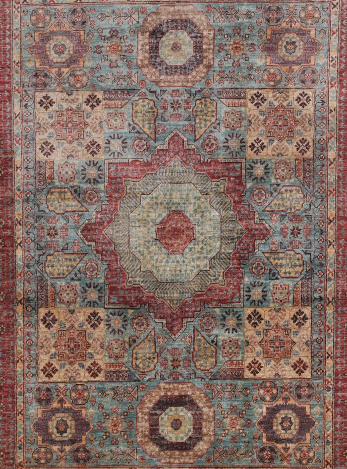 Detail image of 5' 1 x 6' 10 Hand Knotted Mamluk Ziegler Rug