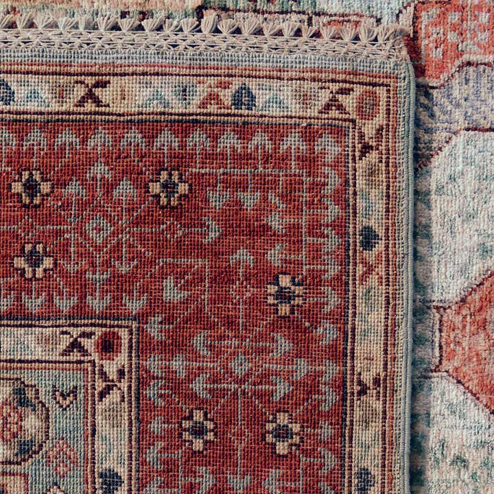 155cm x 210cm anudado a mano Mamluk Ziegler Alfombra