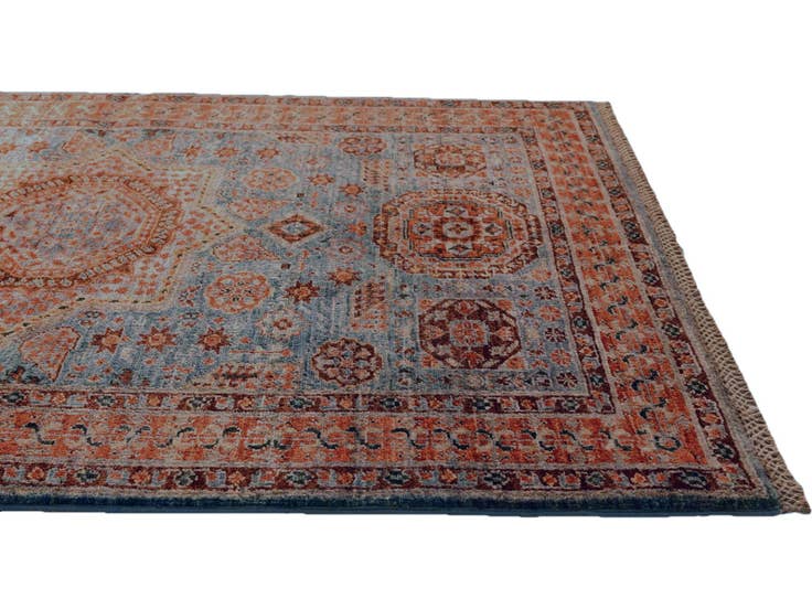 Detail image of 3' 5 x 5' Hand Knotted Mamluk Ziegler Rug