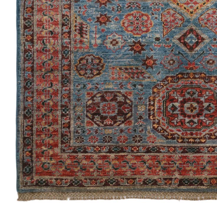 Detail image of 3' 5 x 5' Hand Knotted Mamluk Ziegler Rug