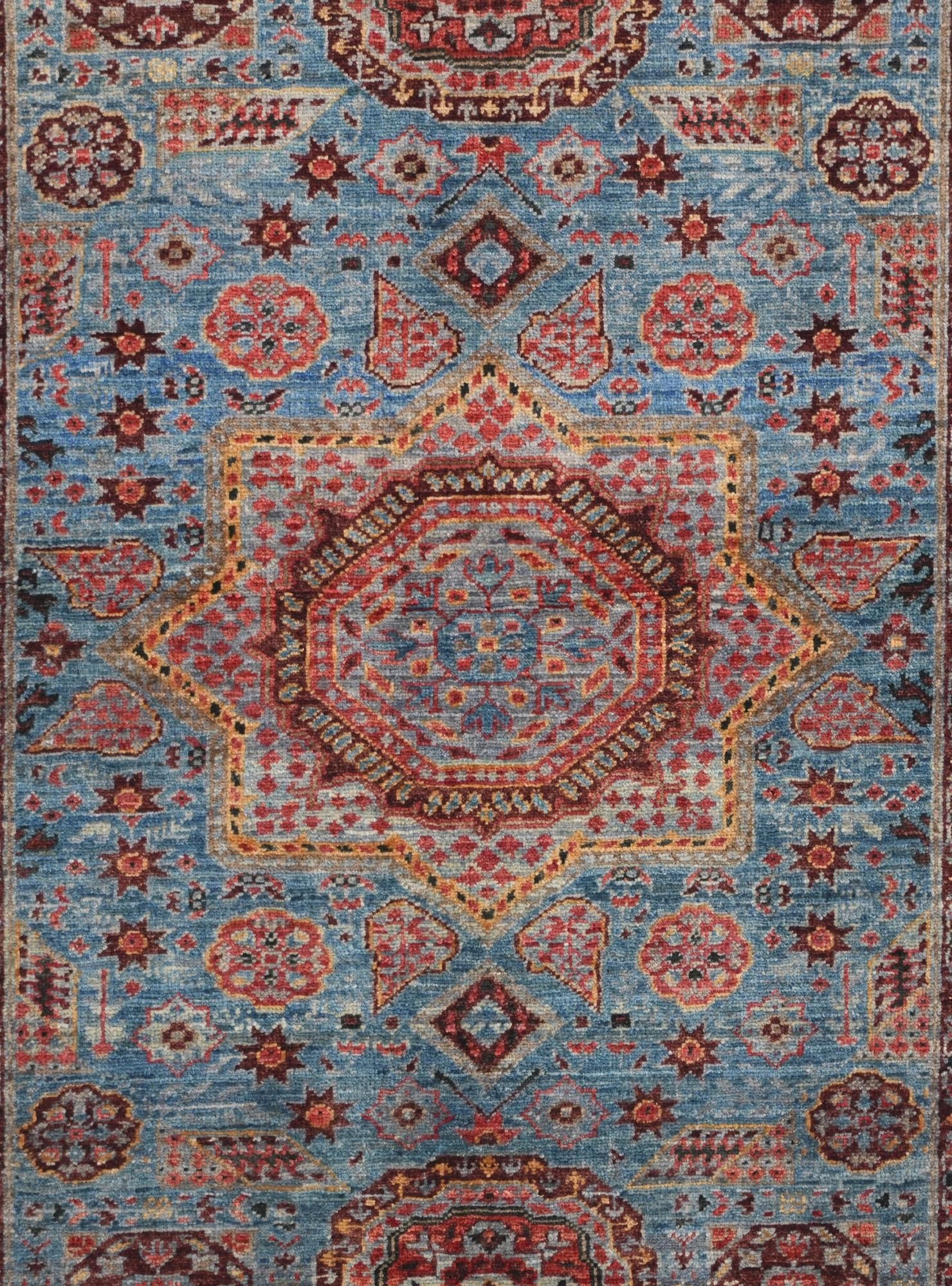 3' 5 x 5' Hand Knotted Mamluk Ziegler Rug