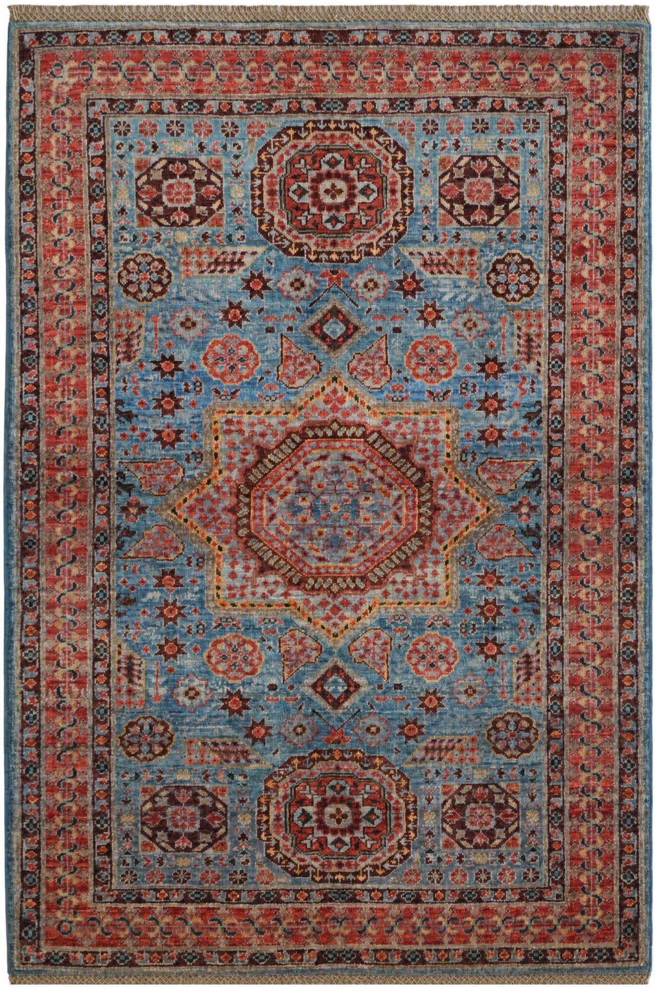 3' 5 x 5' Hand Knotted Mamluk Ziegler Rug