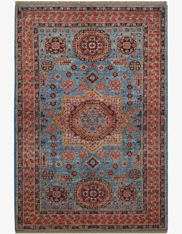 3' 5 x 5' Hand Knotted Mamluk Ziegler Rug