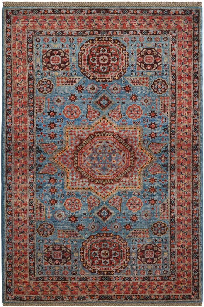 3' 5 x 5' Hand Knotted Mamluk Ziegler Rug