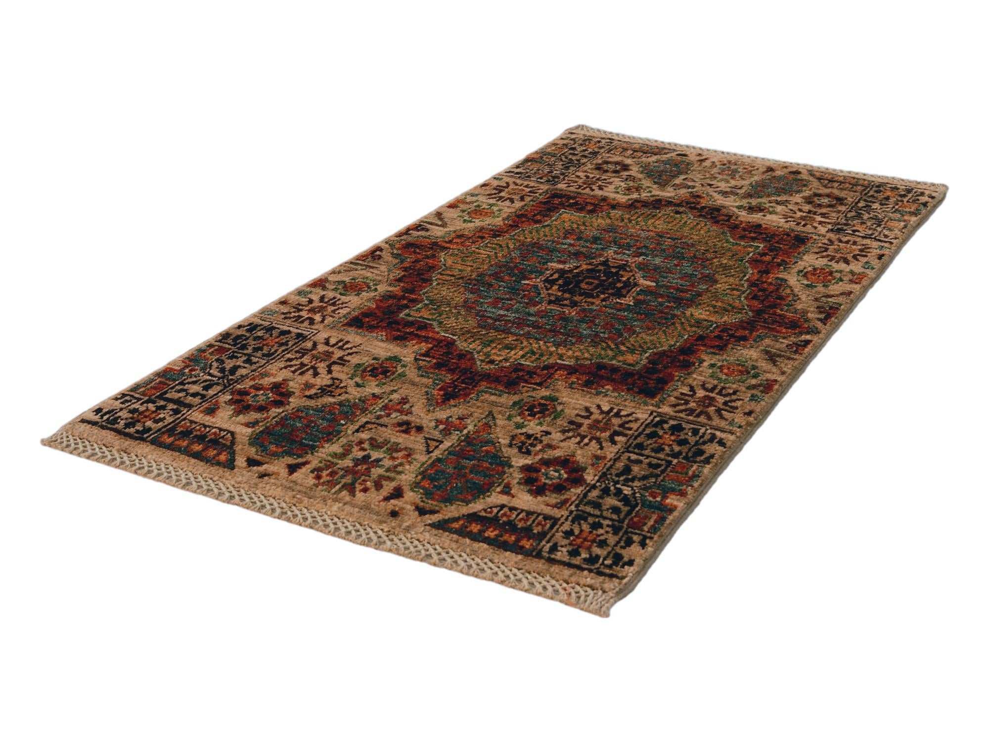 2' x 3' 8 Hand Knotted Mamluk Ziegler Rug