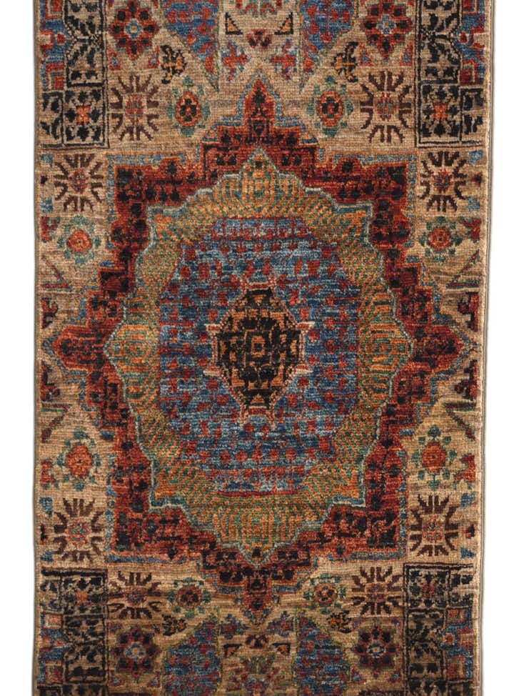 2' x 3' 8 Hand Knotted Mamluk Ziegler Rug